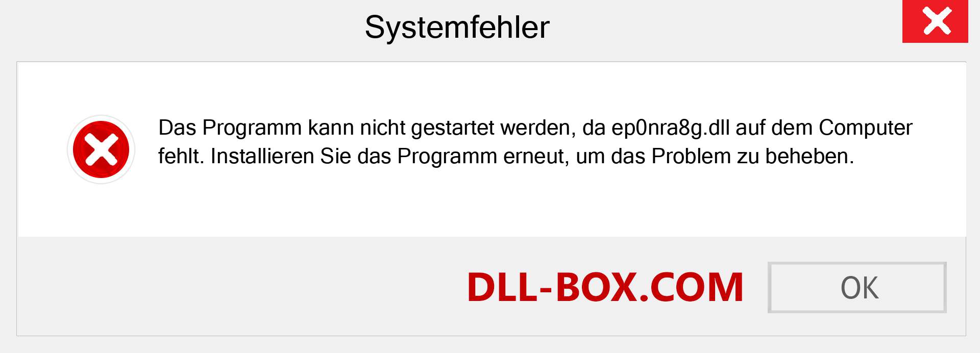 ep0nra8g.dll-Datei fehlt?. Download für Windows 7, 8, 10 - Fix ep0nra8g dll Missing Error unter Windows, Fotos, Bildern